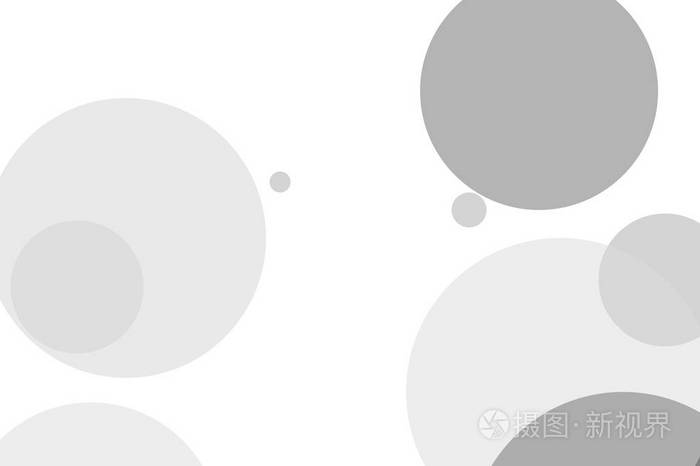 抽象灰色圆圈插图背景