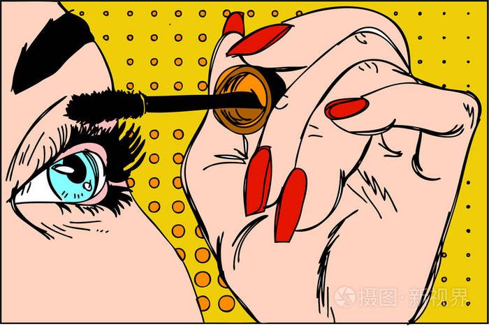 化妆眼线笔化妆应用特写化妆品眼影