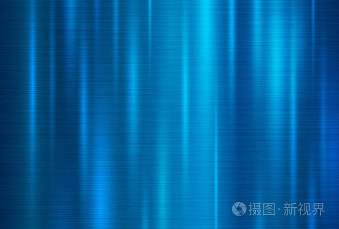 蓝色金属纹理背景矢量插图