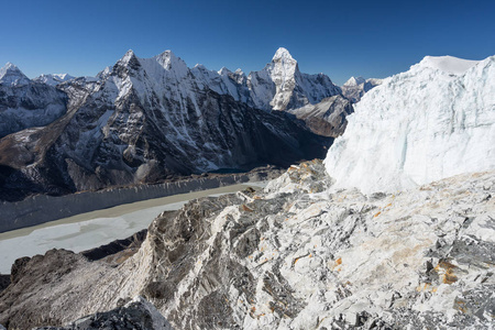 Dablam 山顶的山峰, 珠穆朗玛峰地区