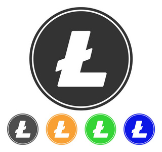 Litecoin 硬币矢量图标