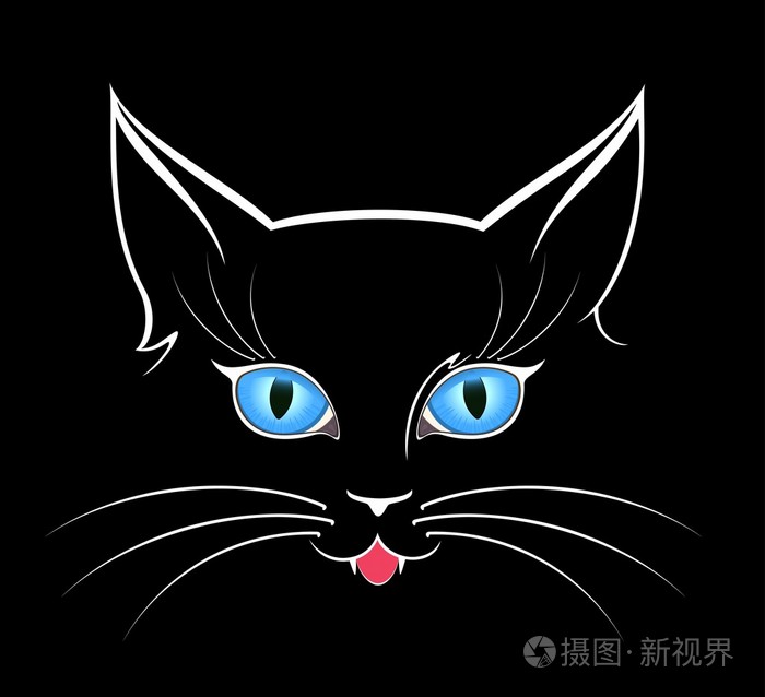 黑暗中猫眼的形象