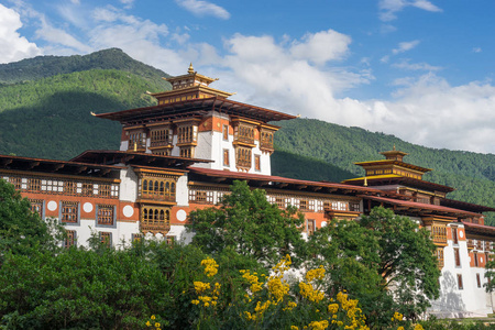 Punakha 宾馆, 老修道院和不丹的地标