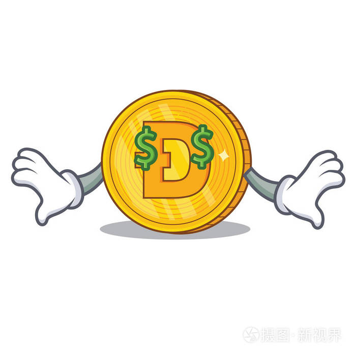 钱眼dodgecoin人物卡通风格