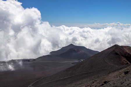 埃特纳火山，西西里岛，意大利