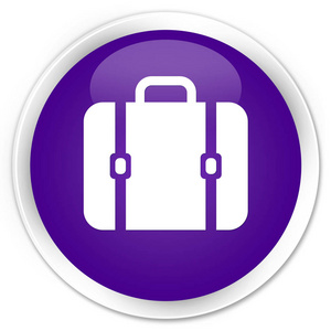 袋图标保费紫色圆形按钮