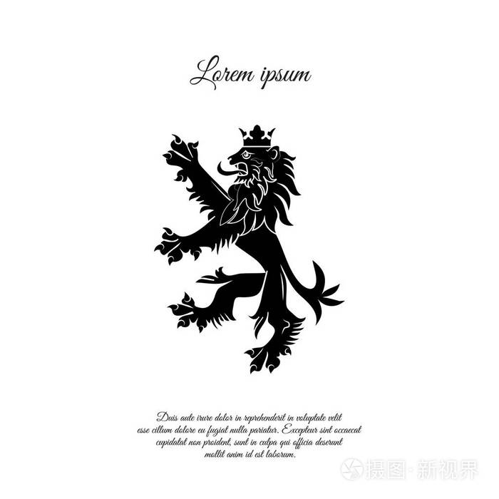 站立的骄傲的狮子, 维多利亚时代的徽章