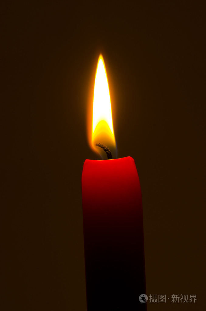 红烛火焰