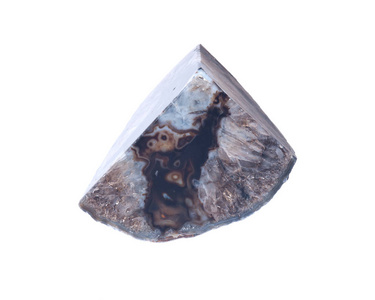 抛光黑玛瑙 geode 书挡