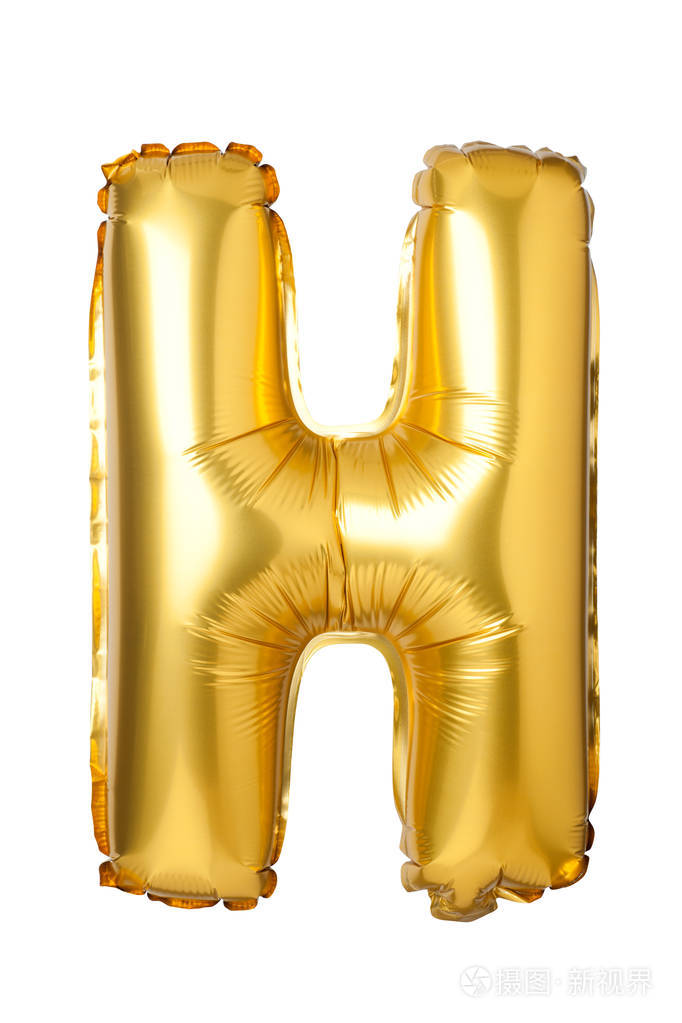 气球的英语字母表中的字母h