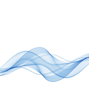 抽象背景与蓝色光滑的颜色波浪.蓝色波浪线照片