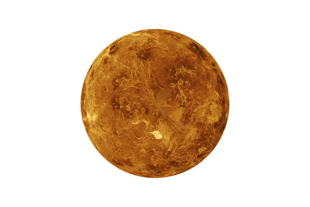 行星金星在白色隔离。这张图片的元素由美国宇航局提供