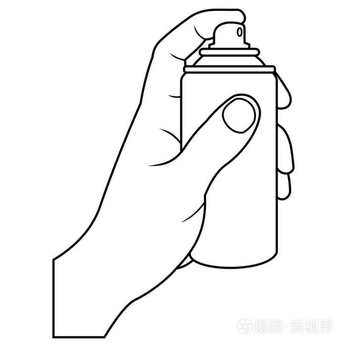 手与喷雾插画-正版商用图片03r7tl-摄图新视界