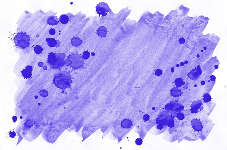 彩色紫色水彩湿刷油漆液体背景墙纸和名片。水彩画鲜艳的彩色抽象手绘纸纹理背景生动的网页和打印元素