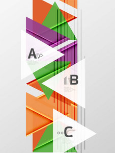 三角形和几何形状抽象背景