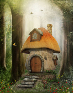 童话蘑菇房子
