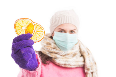 冬季感冒或流感概念的自然治疗