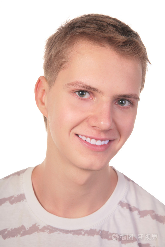 微笑的人白人