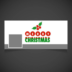 团体和网页的圣诞贺卡封面照片