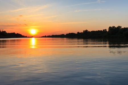 多瑙河三角洲日出