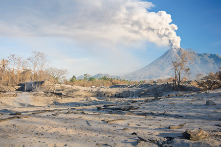 火山爆发观图片