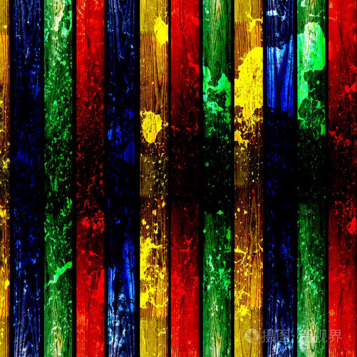 肮脏的彩色木头