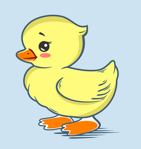 可爱的鸭子卡通形象图片