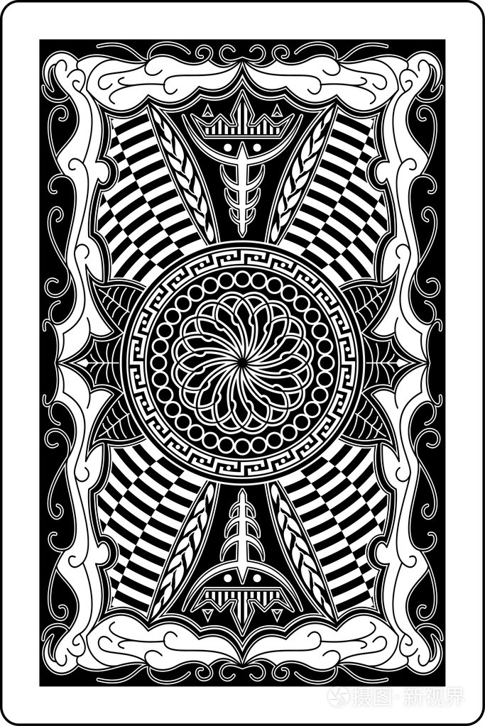 扑克牌背面60x90毫米