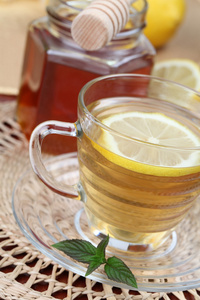 蜂蜜和柠檬茶
