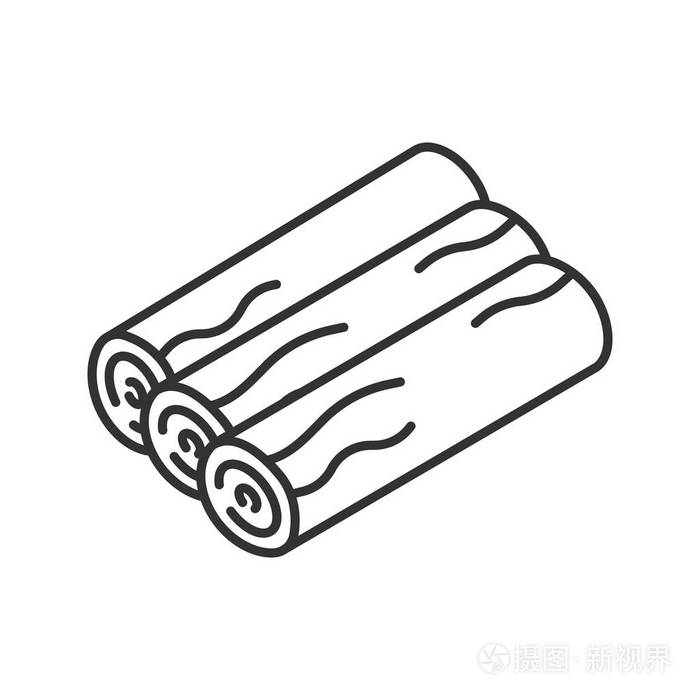 一捆柴的简笔画图片