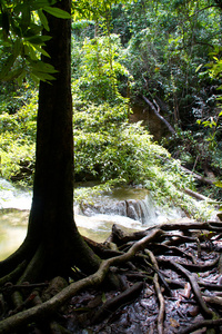 伊拉瓦瀑布坎查纳布里泰国图片