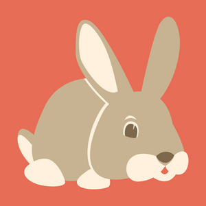 兔子侧面图片