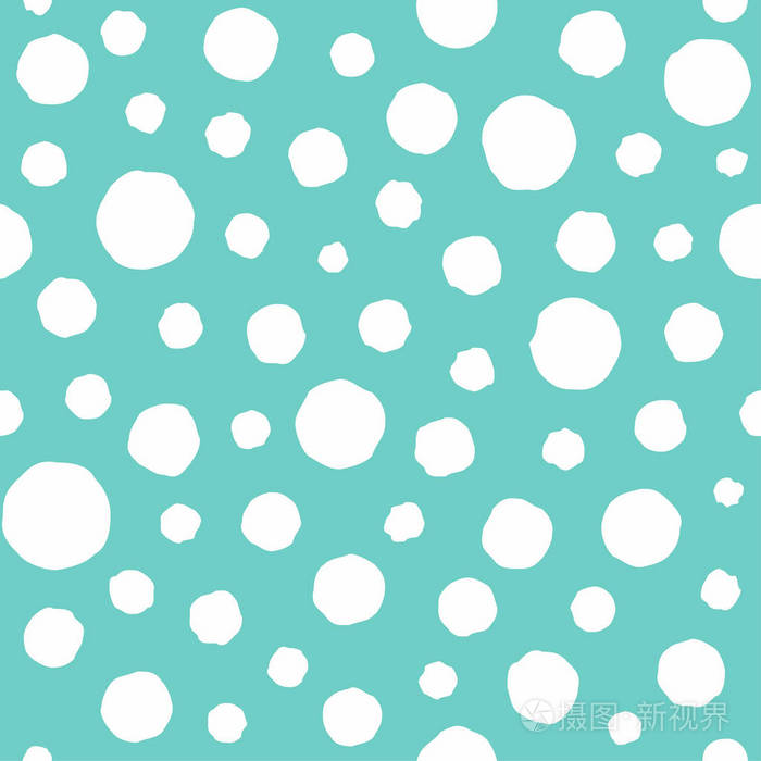 在粉蓝色背景上有白色破旧斑点的无缝抽象图案几何背景