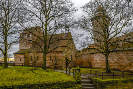 纽伦堡.帝国堡垒是其中一个最重要的城堡在德国。中部 Franconia, 巴伐利亚, 德国。旅游毫