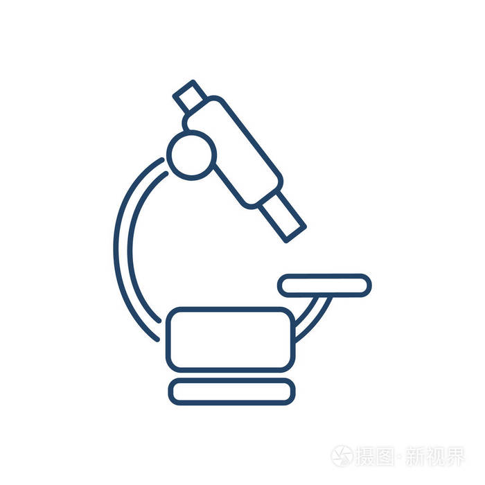 显微镜平面图标插画-正版商用图片03t3je-摄图新视界