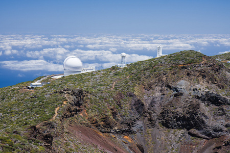 望远镜在最繁忙的拉帕尔马