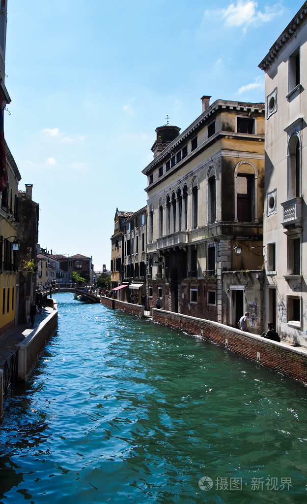威尼斯大运河与蓝蓝的天空