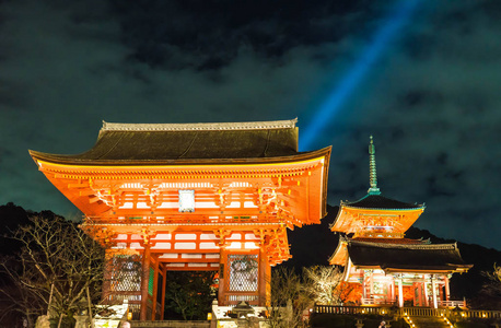 美丽的建筑，在清水寺京都