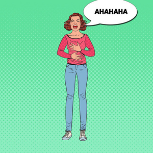 戳肚子漫画图片