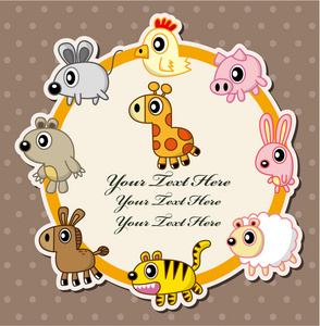 爬行动物明信片图片