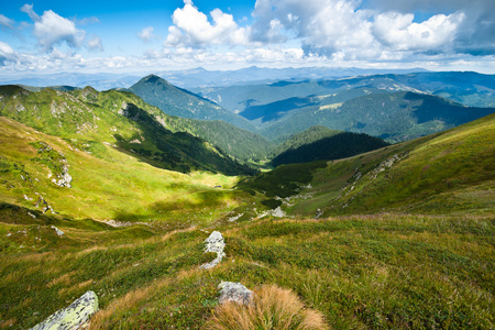 在乌克兰喀尔巴阡山景观