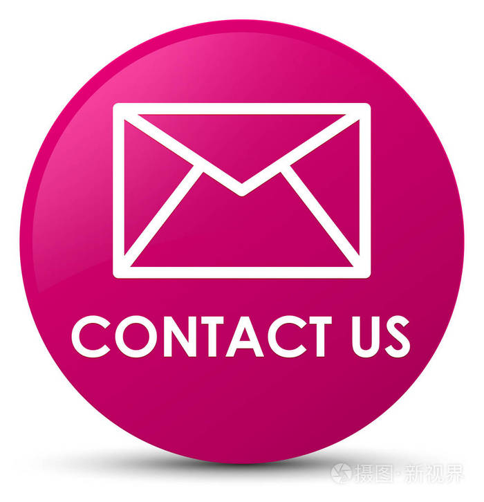 联系我们 (电子邮件图标) 粉红色圆形按钮照片-正版商用图片03udi2-摄