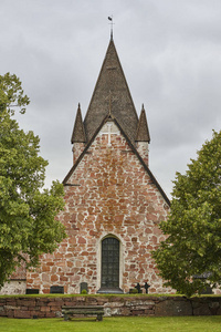 圣 Mikacis 教堂，Finstrom。奥兰群岛。芬兰世遗