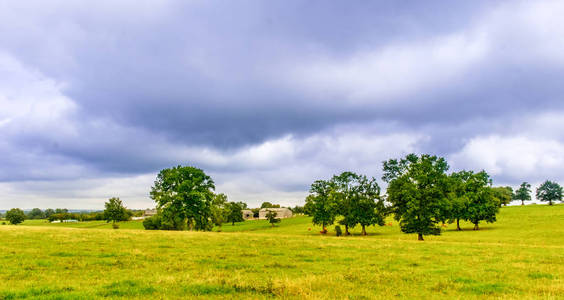 诺曼底夏天阴天, 法国农村奥恩省的田野