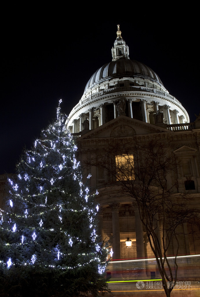 圣paul大教堂在圣诞节