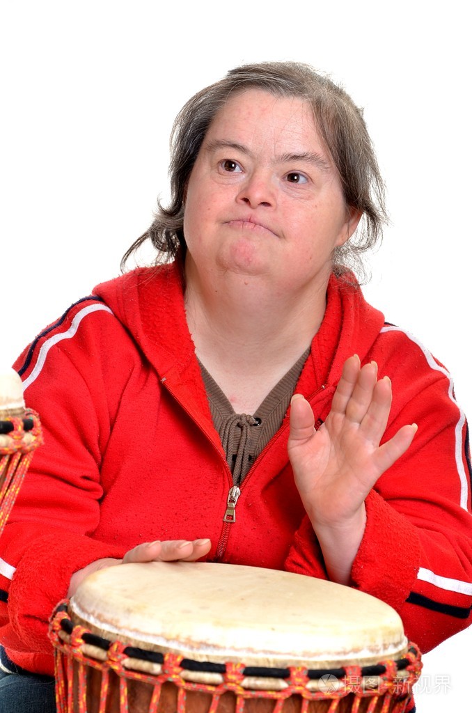 非洲鼓唐氏综合征照片-正版商用图片03uslb-摄图新视界