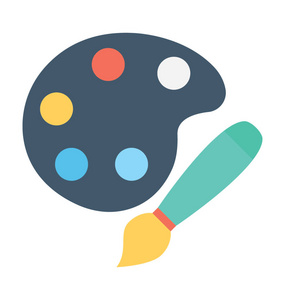 绘制平面矢量图标照片