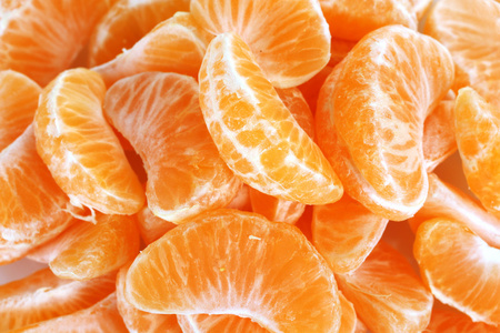成熟橙橘丁香特写