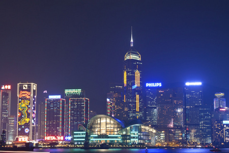 在圣诞节香港夜景图片