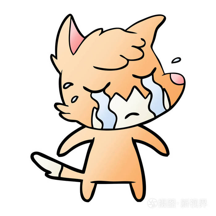 小狐狸哭泣表情包图片